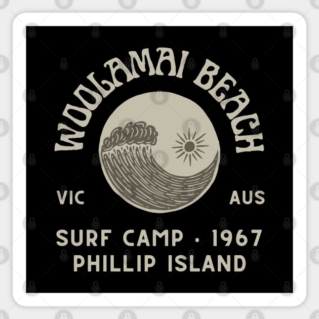Woolamai Beach Surf Camp Sticker by Timeless Chaos